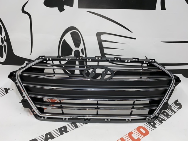 Решітка радіатора хром Hyundai Elantra 2016-2018 (86350-F3100), аналог