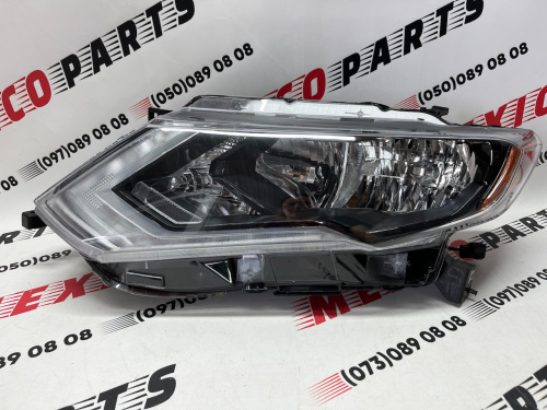 Фара ліва галоген з жовтим катафотом USA Nissan X-Trail(Rogue) 2017-2020 (260606FL0A), аналог