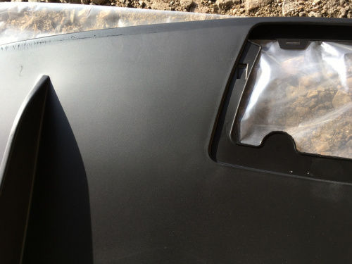 Губа заднего бампера Tesla Model X 2015-2020 (105835600c), аналог