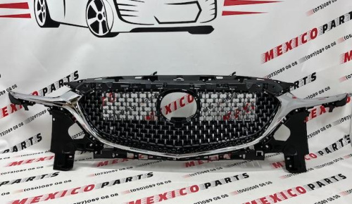 Решётка радиатора верх в сборе серая Mazda 6 2019-2020 (GSH750719), аналог