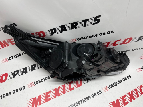 Фара ліва чорна з жовтим працюючим катафотом USA Ford Focus 2015- 2018 (F1EZ-13008-GX), аналог