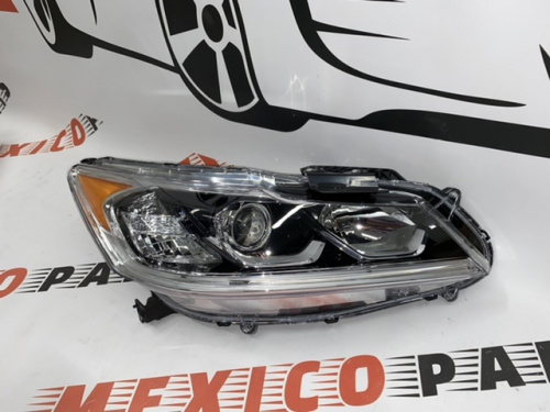 Фара галоген с LED полоской темная правая Honda Accord 2016-2017 (33100-T2A-A61), аналог