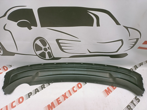 Губа заднього бампера під одну трубу Ford Fusion 2019-2020 (KS7Z-17F828-CA), аналог