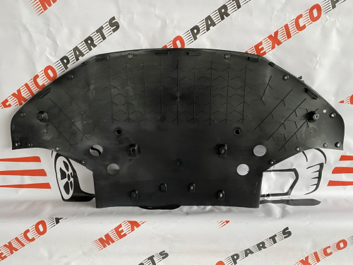 Защита переднего бампера (пластик) Tesla Model S 2012-2020 (105637600c), аналог