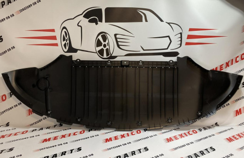 Защита переднего бампера (пластик) Tesla Model Y 2021-2023 (1493760-00-A), аналог
