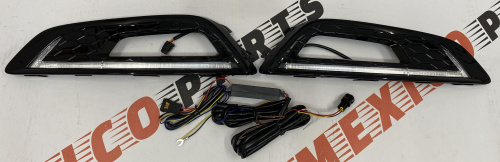 Комплект рамок з LED смужкою Ford Focus 2015-2018 (XY-FCS8-012A) , аналог